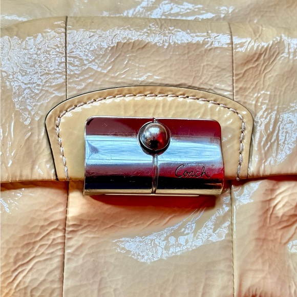 Coach Kristin Tan Soft Leather Convertible Hobo Cross Body Shoulder Bag XL - Picture 7 of 12